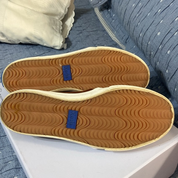 Women’s KEDS DOUBLE DECKER SLIP ON SNEAKER. SIZE 7 COGNAC LEATHER  STYLE WH63968 - Picture 4 of 10